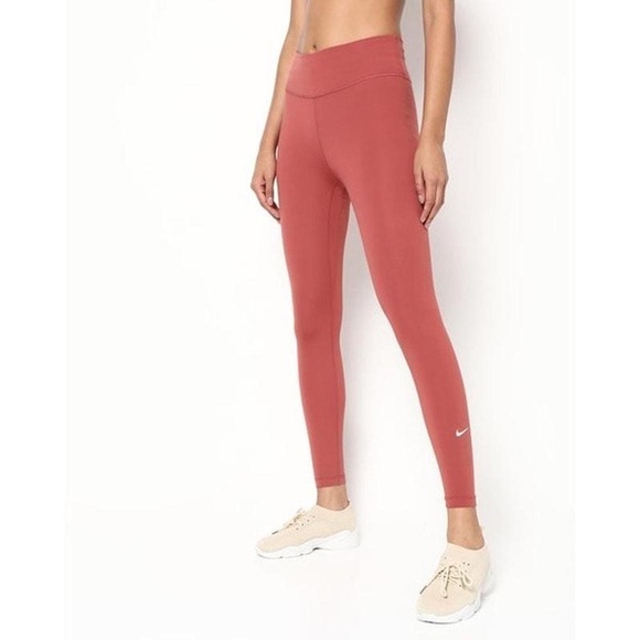 Nike Pants - Nike 7/8 leggings pink clay S